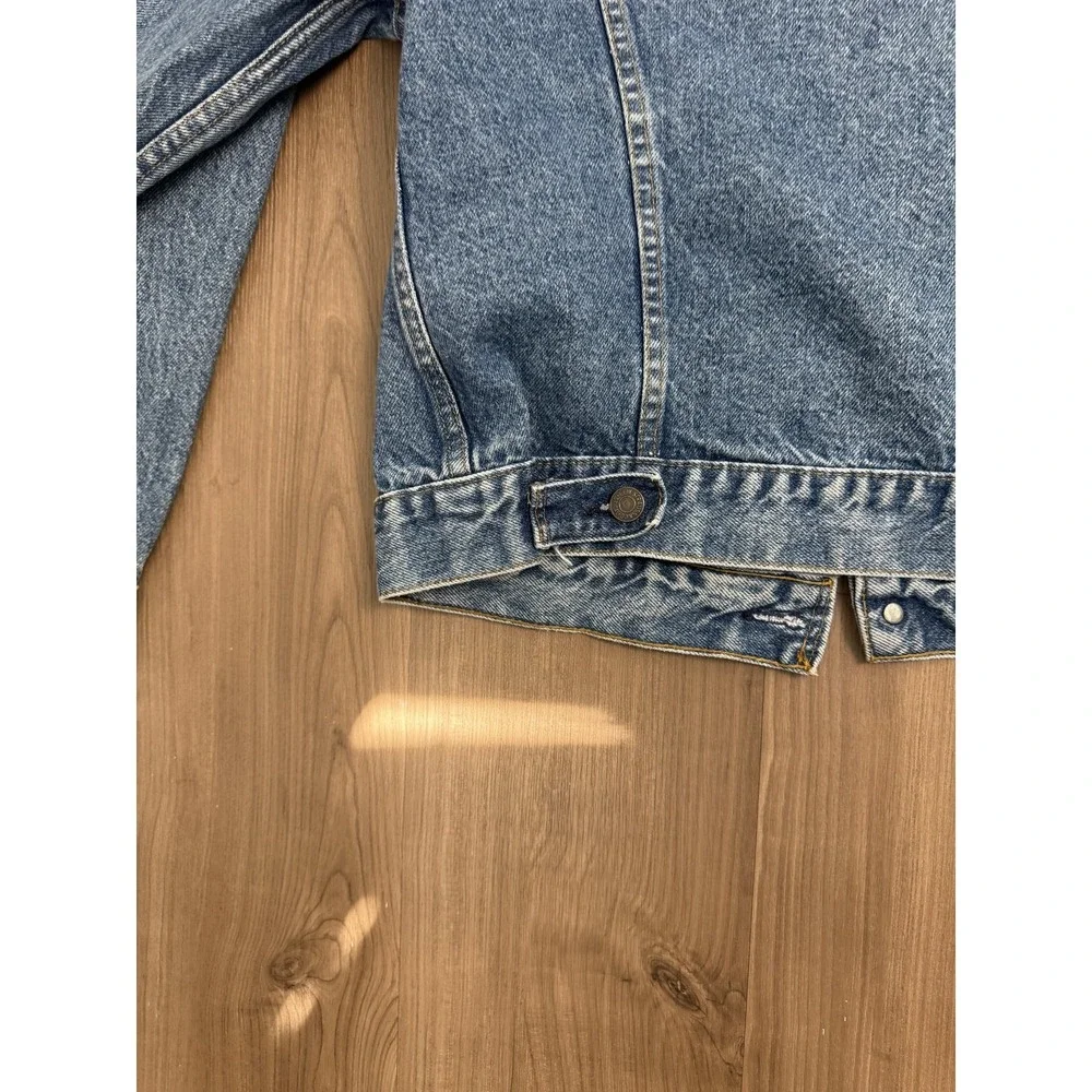 Vintage Levi's Jacket Mens 42R Medium Wash Blue Denim 70506-0216 Trucker USA 80s